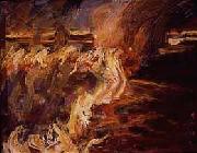 Akseli Gallen-Kallela The Veldt Ablaze at Ukamba Spain oil painting artist